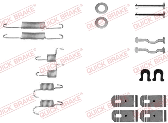 Accessory Kit, parking brake shoes